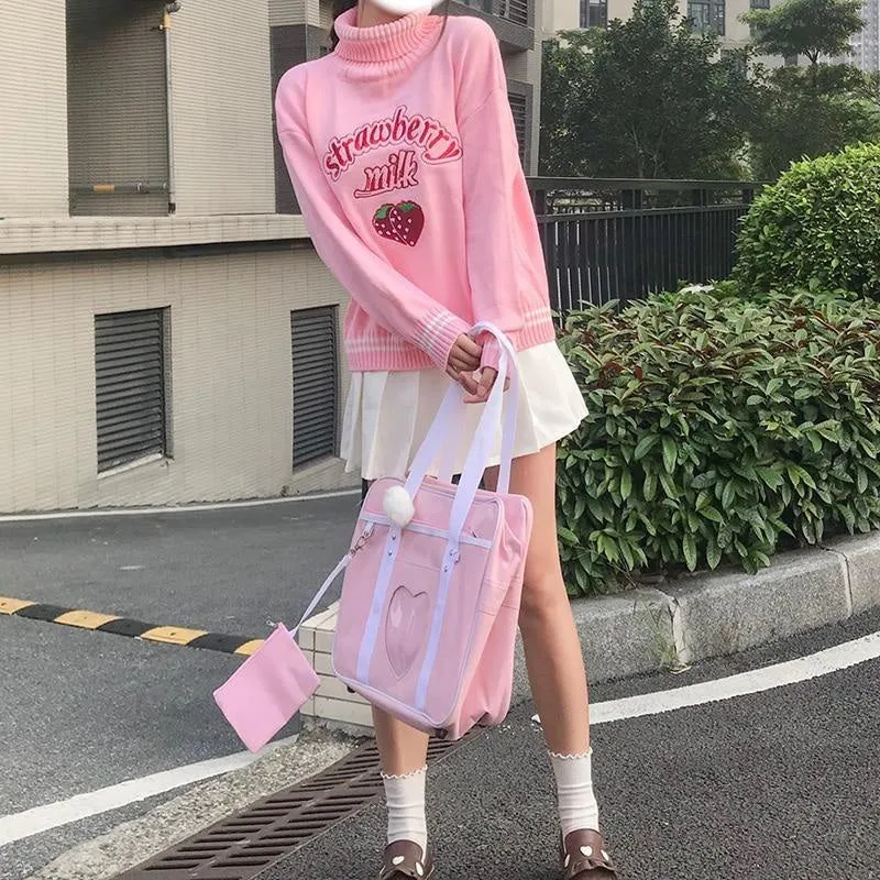 Strawberry Milk Knit Sweater