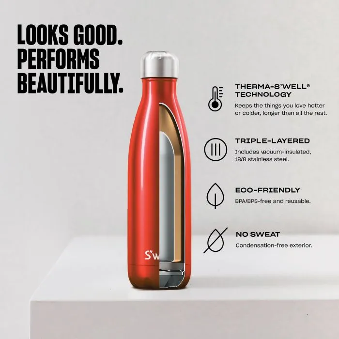 S'Well Insulated Drink Bottle - 500ml - Pyrite