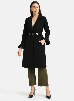 Tab Detailed Long Overcoat