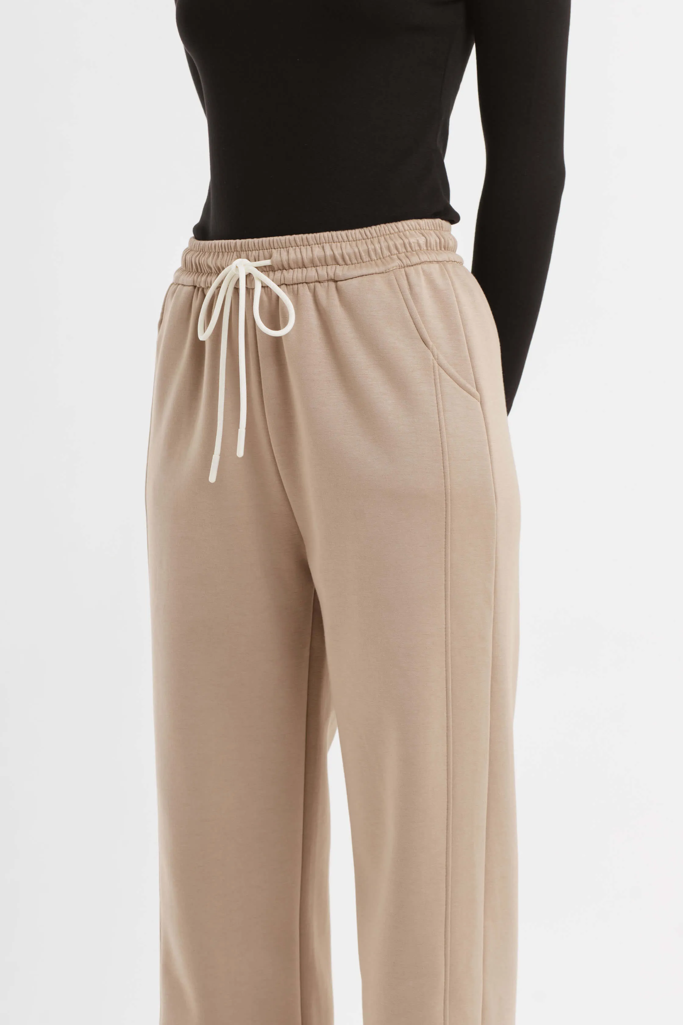 Taupe Bamboo Lyocell Winter Pants