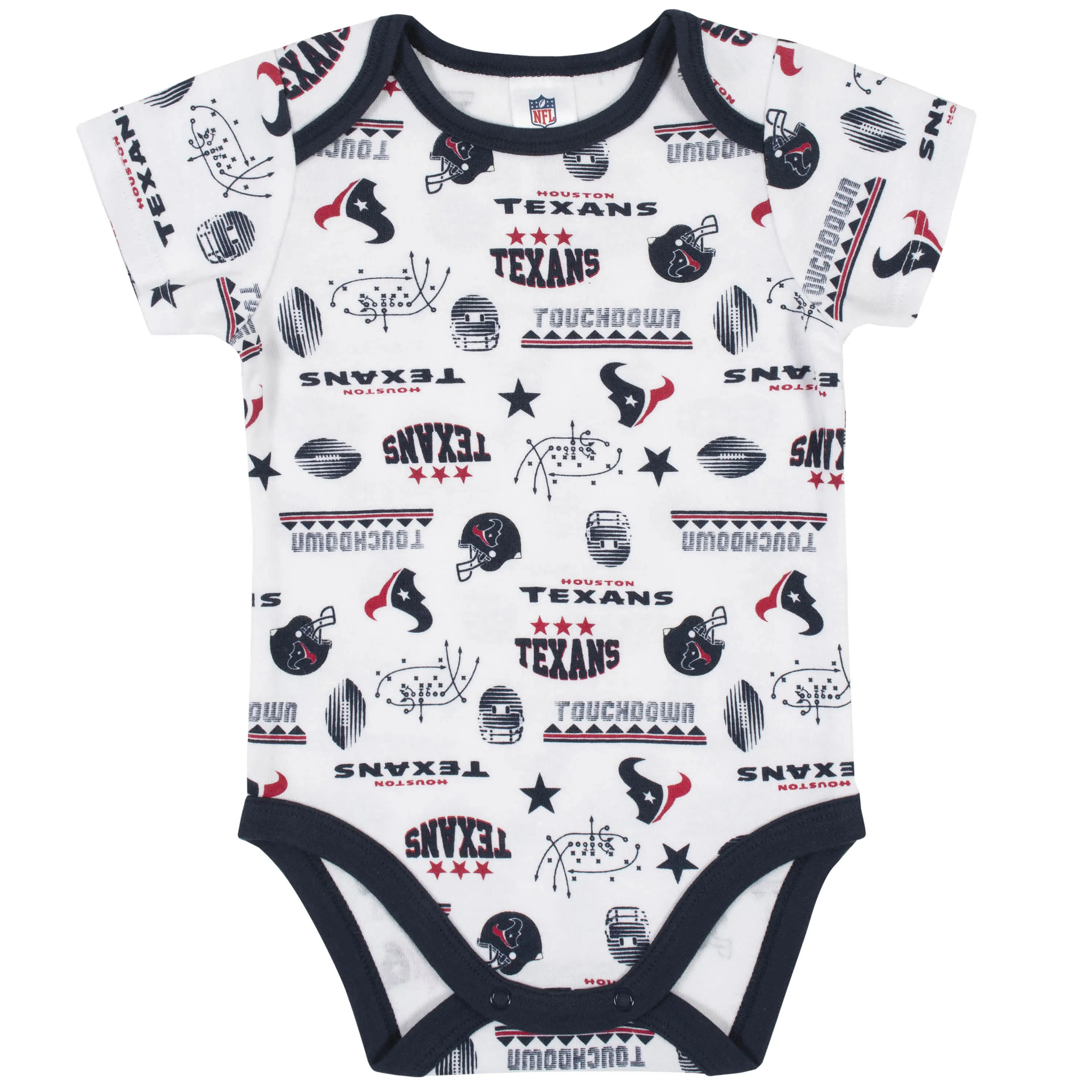 Texans Baby Boys 3-Piece Bodysuit, Bib, and Cap Set