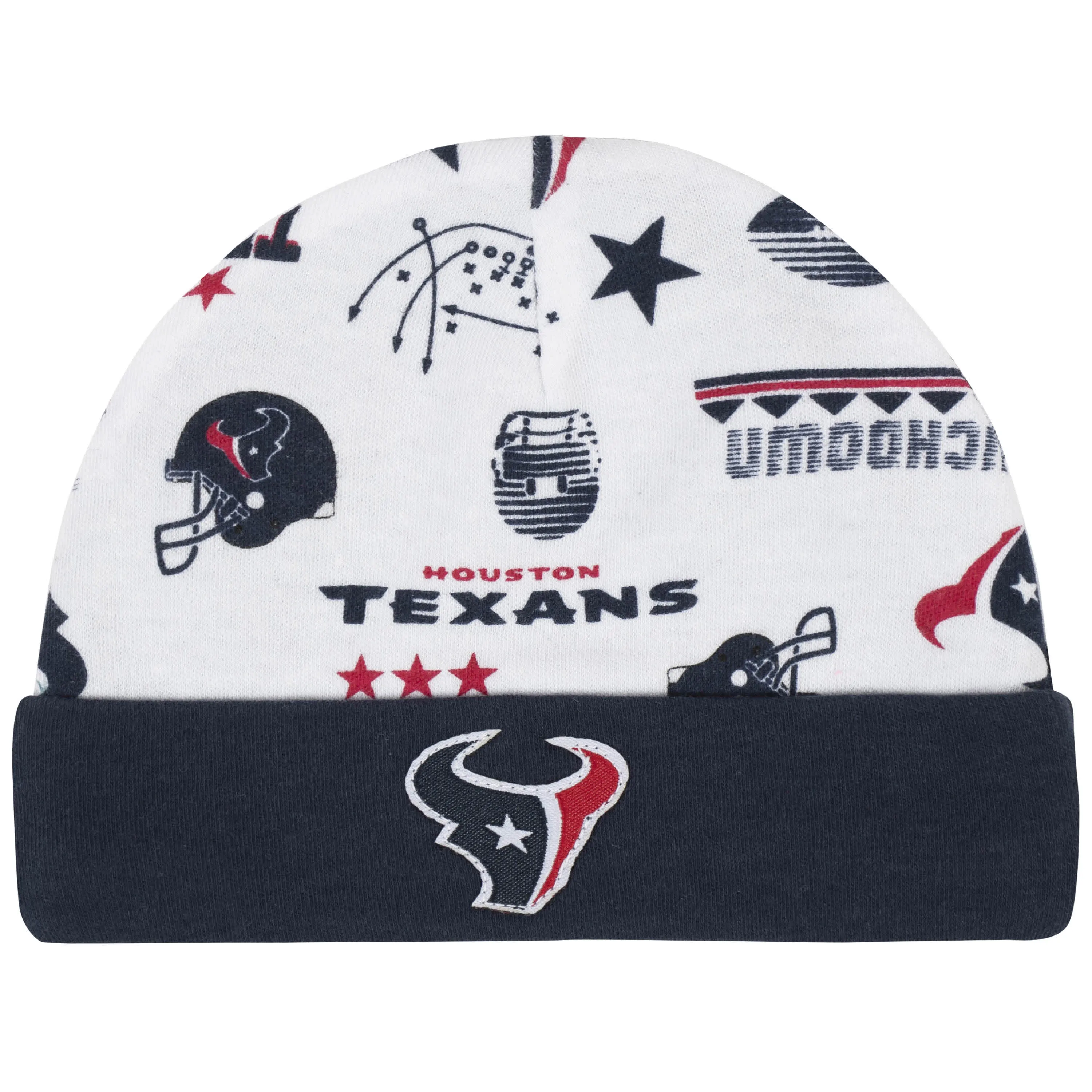 Texans Baby Boys 3-Piece Bodysuit, Bib, and Cap Set