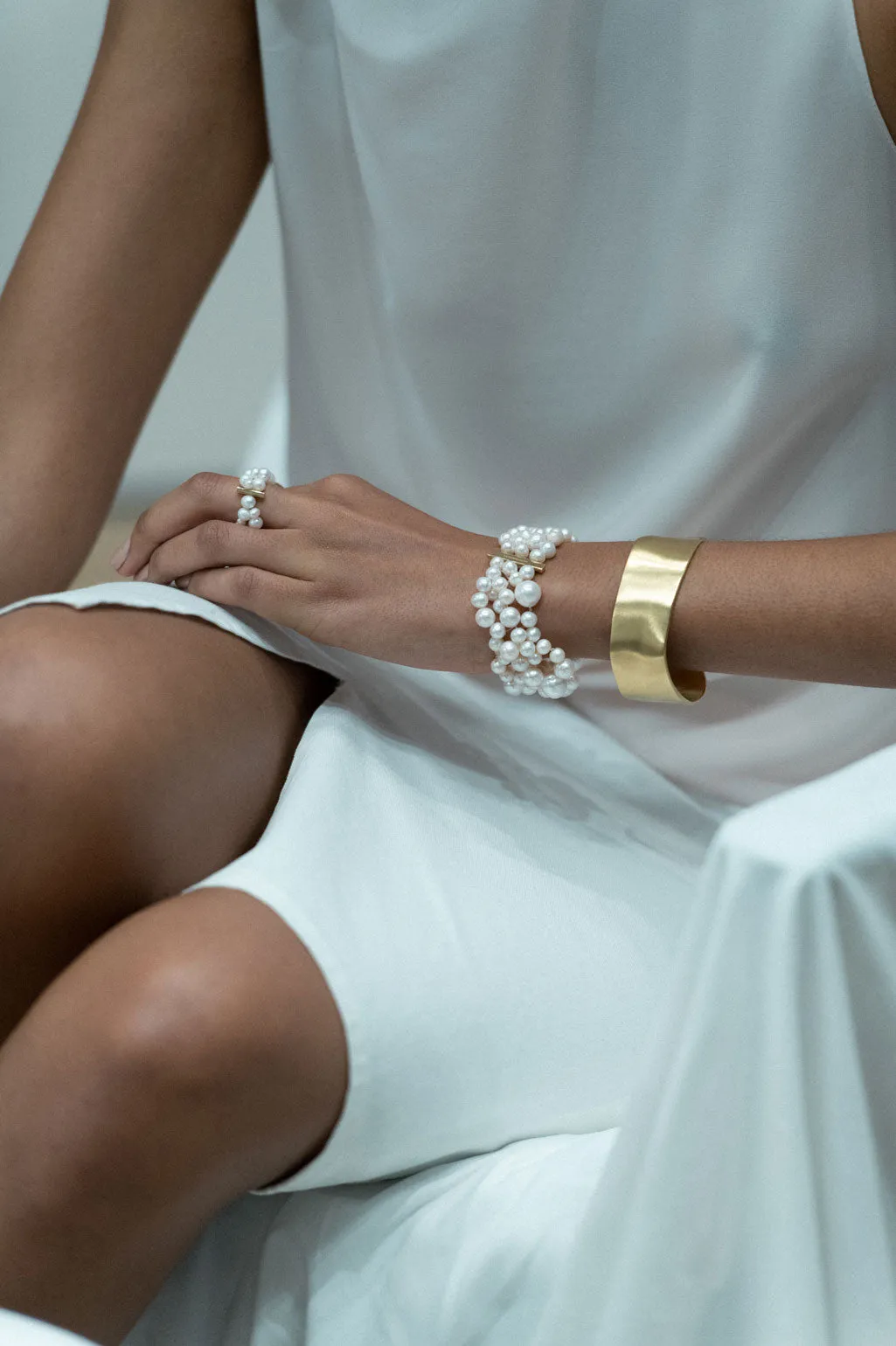 The Inevitable Husband - Pearl and Gold Vermeil Bracelet