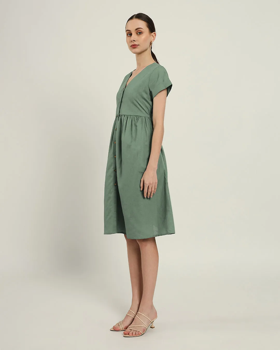 The Valence Mint Cotton Dress