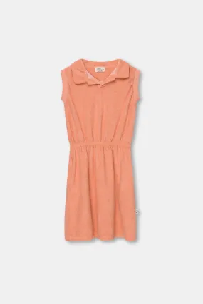 Toweling polo dress