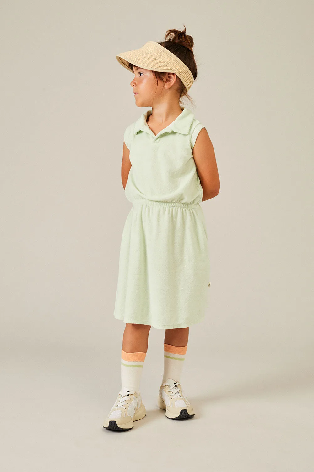 Toweling polo dress