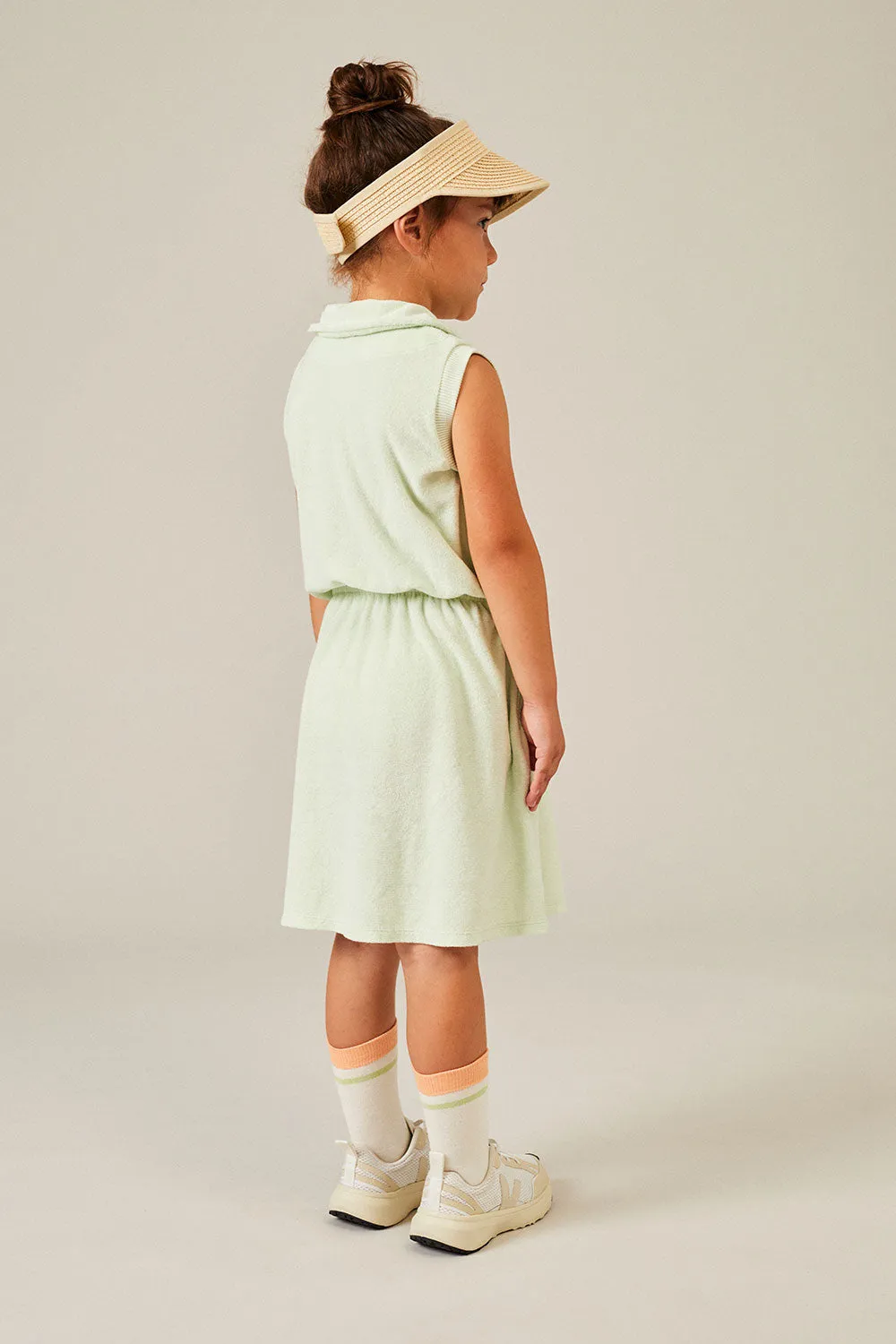 Toweling polo dress