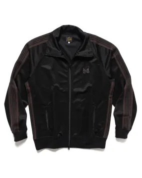 Track Jacket - Poly Smooth Dark Black