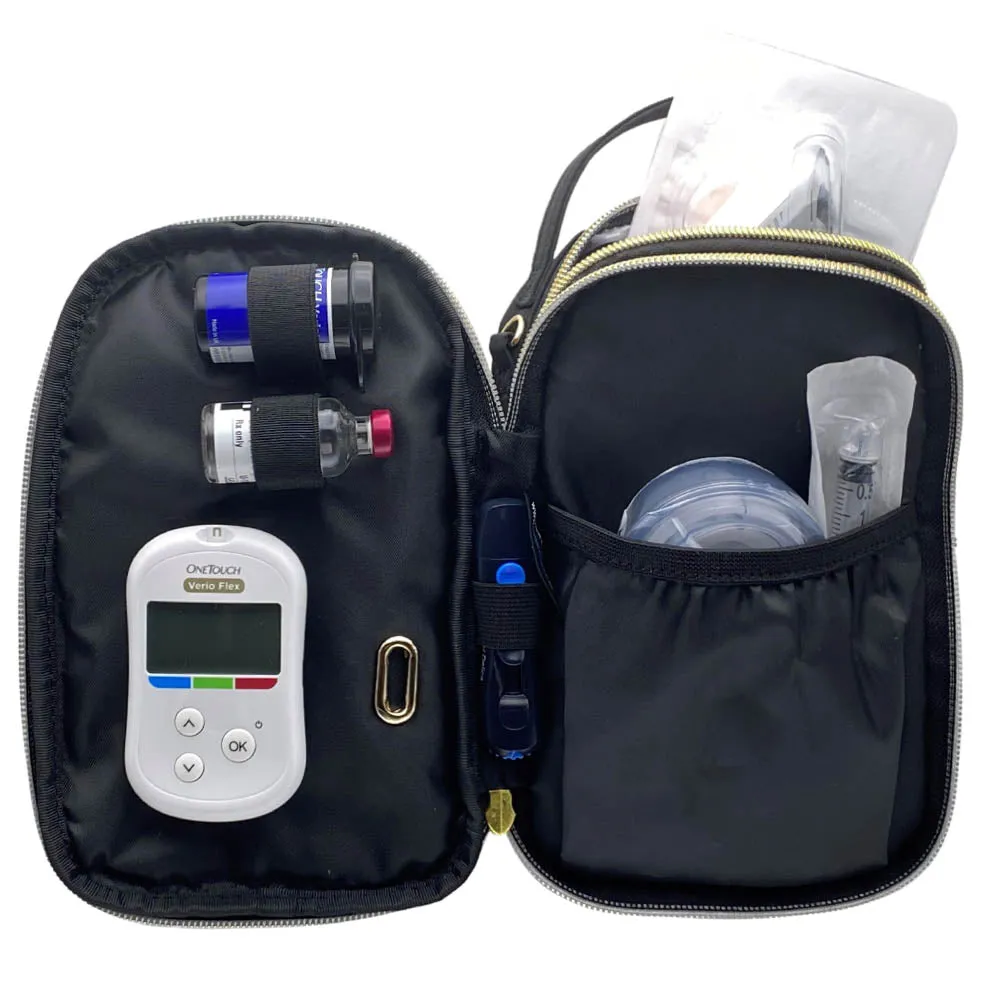 Triple Zip Diabetes Bag XL (Other Colours Available)