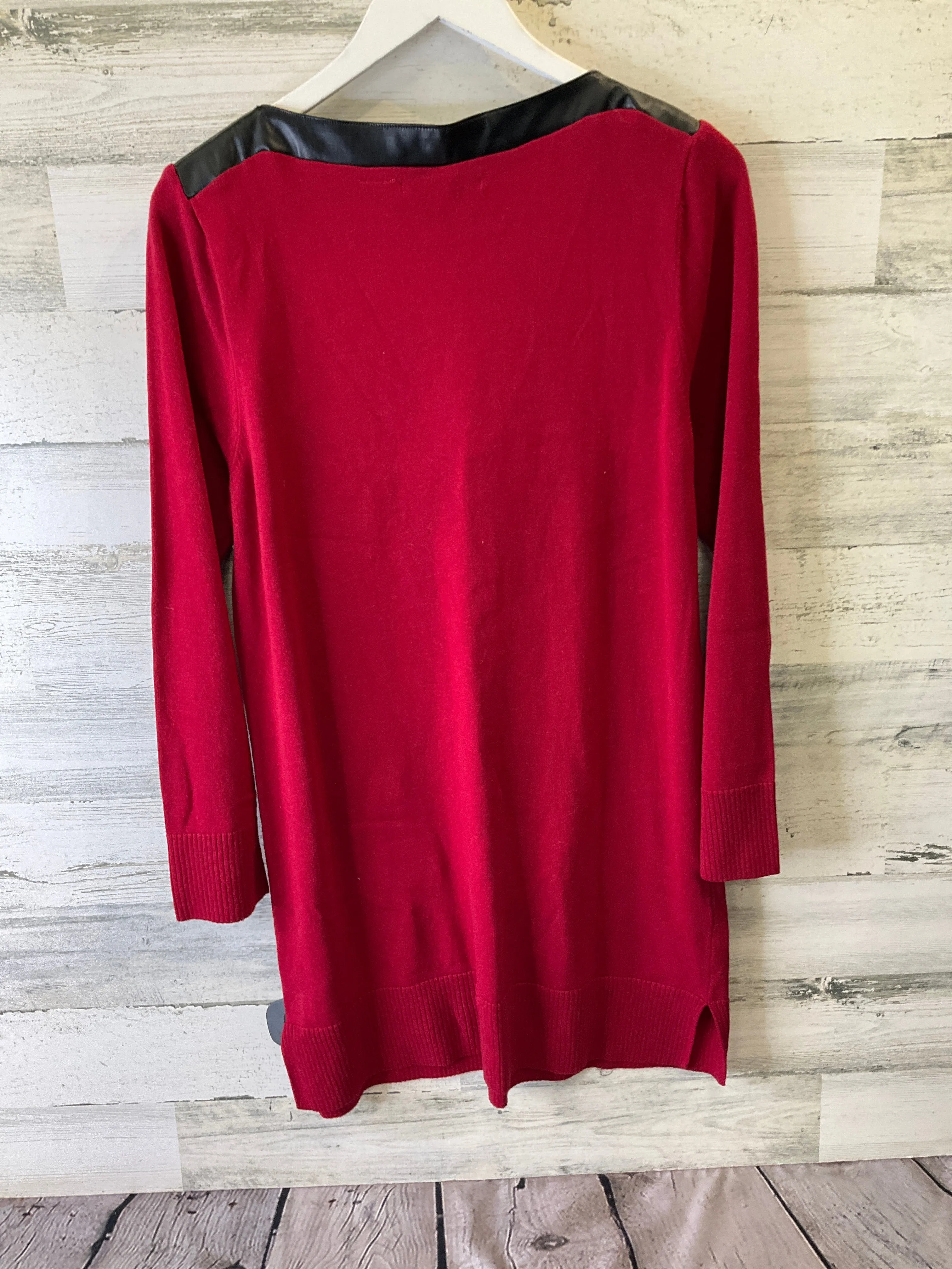 Tunic Long Sleeve By Eight Eight Eight In Red, Size: M