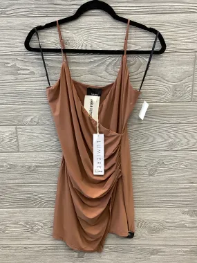 Tunic Sleeveless By Lumiere In Brown, Size: S