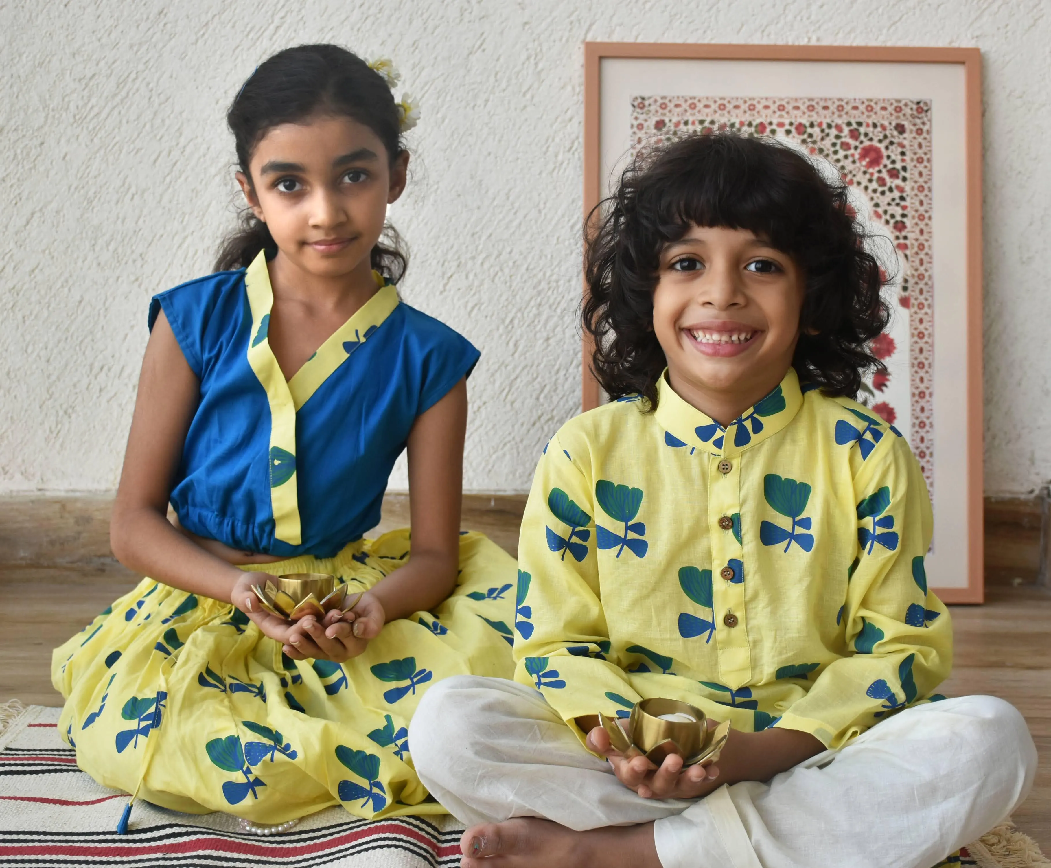 Tyohaar Boys Kurta- Peela