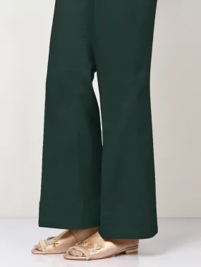 Unstitched Cambric Trouser - Dark Green