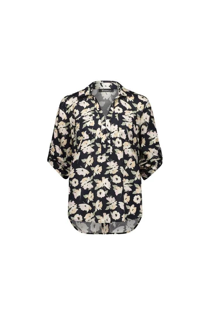 Vassalli Open Placket Shirt - Thea