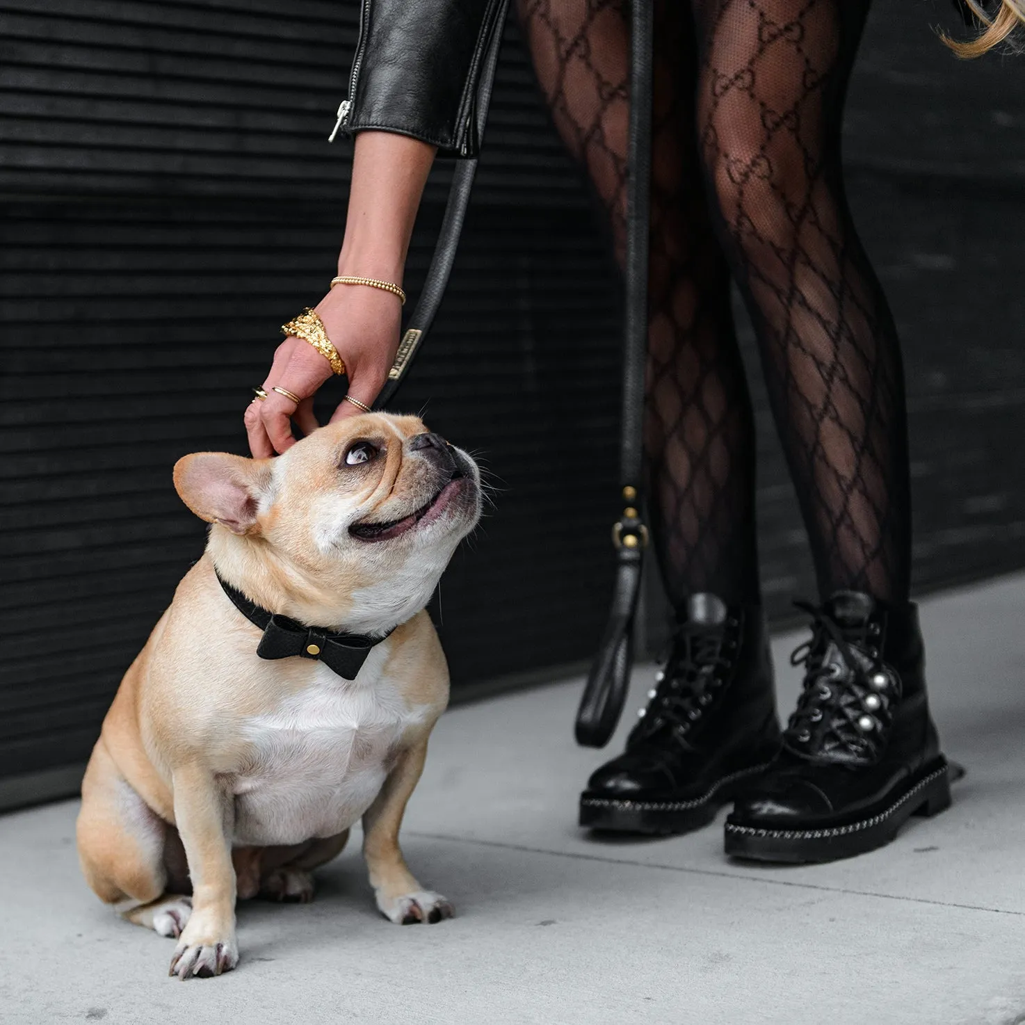 Vegan Leather- Black Croc