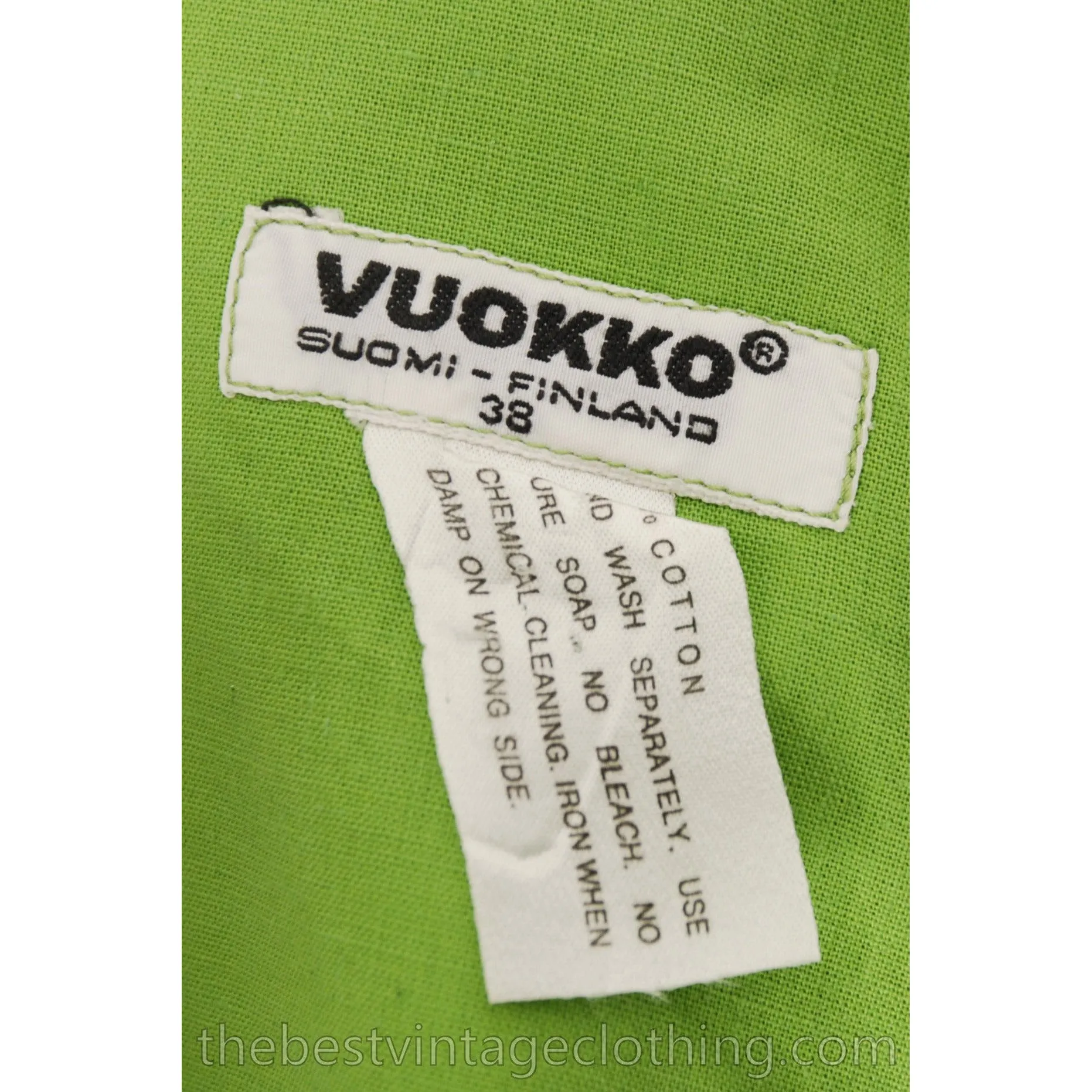 Vintage 1960s Vuokko Nurmesniemi RARE Lime Green Maxi Dress with Voluminous Cape 38/10