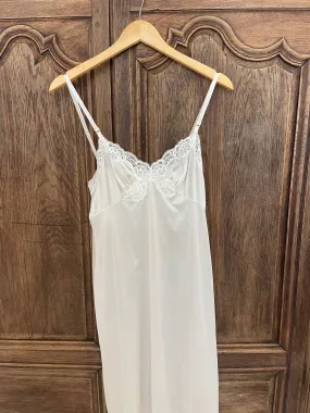 Vintage white lace slip dress