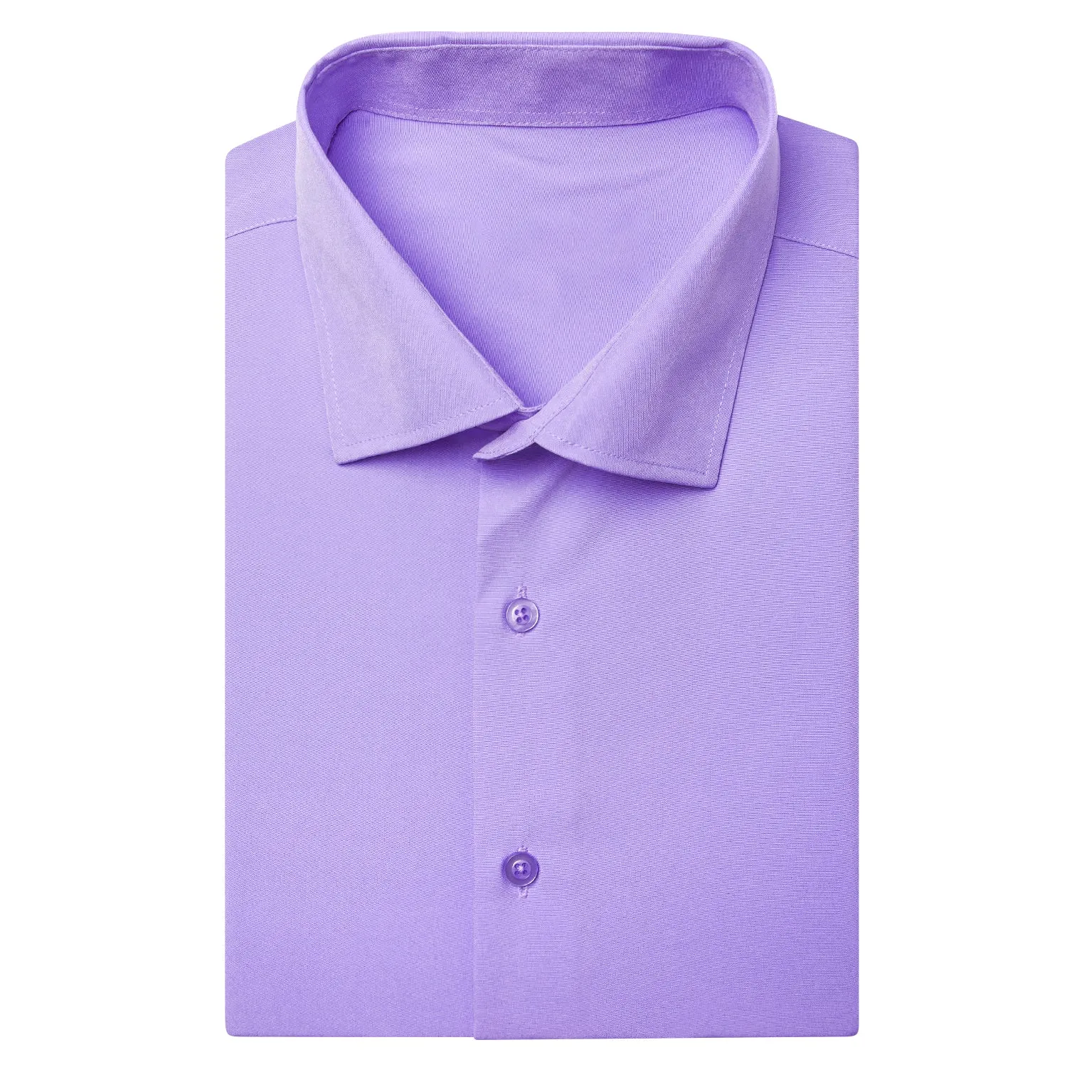 Violet Purple Solid Men's Short Sleeve Shirt