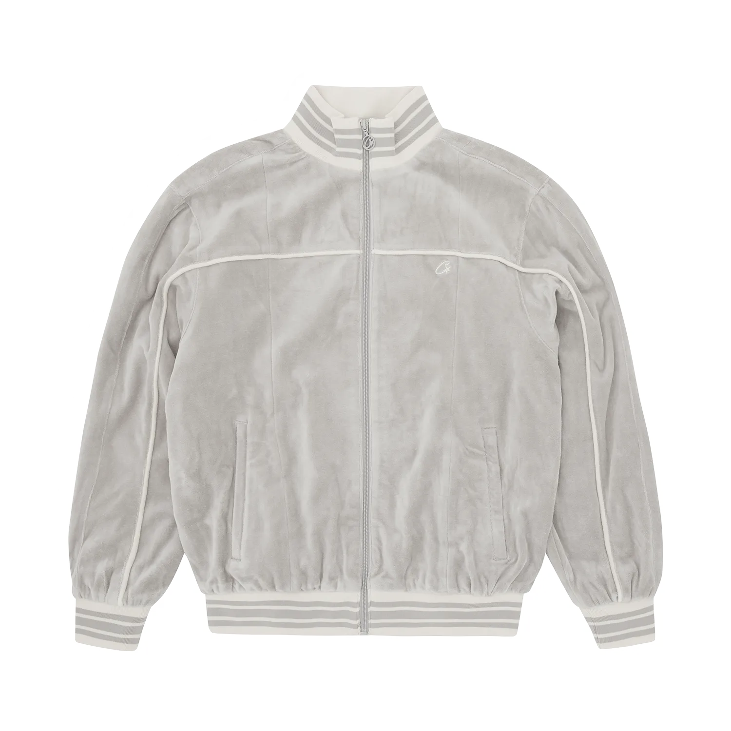 VVS UPTOWN VELOUR TRACK JACKET [GREY]