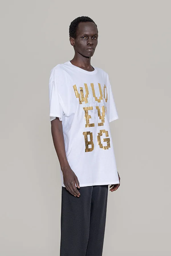 We Buy Gold T-Shirt in White