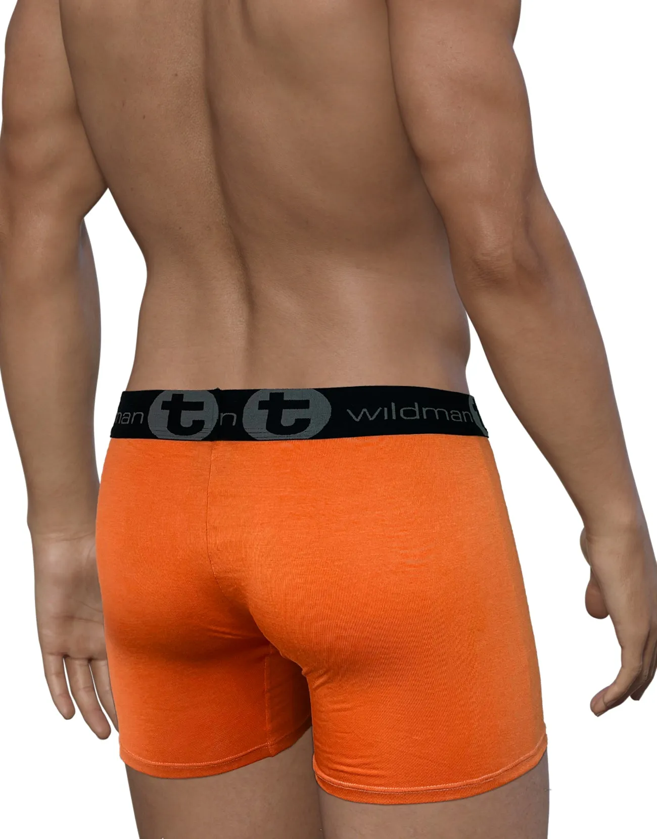 WildmanT Modal Big Boy Pouch 5" Inseam Boxer Brief Orange