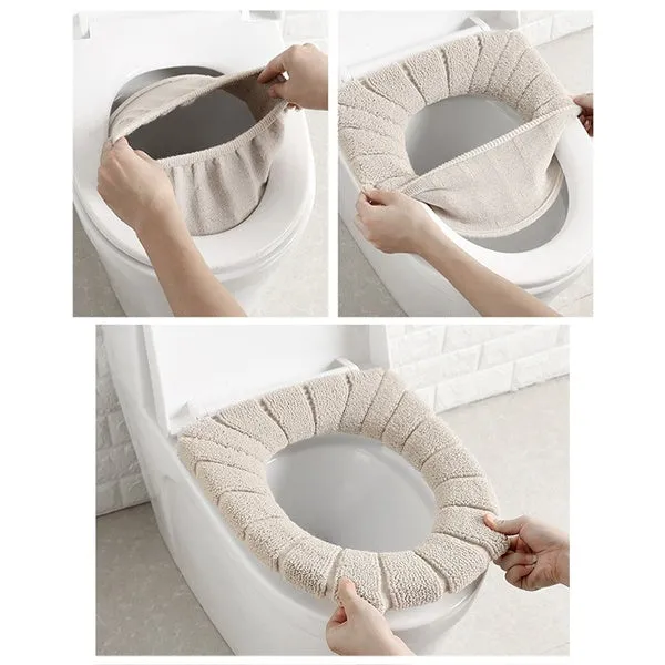 Winter Comfortable Soft Toilet Seat Mat Cover Pad Cushion Plush