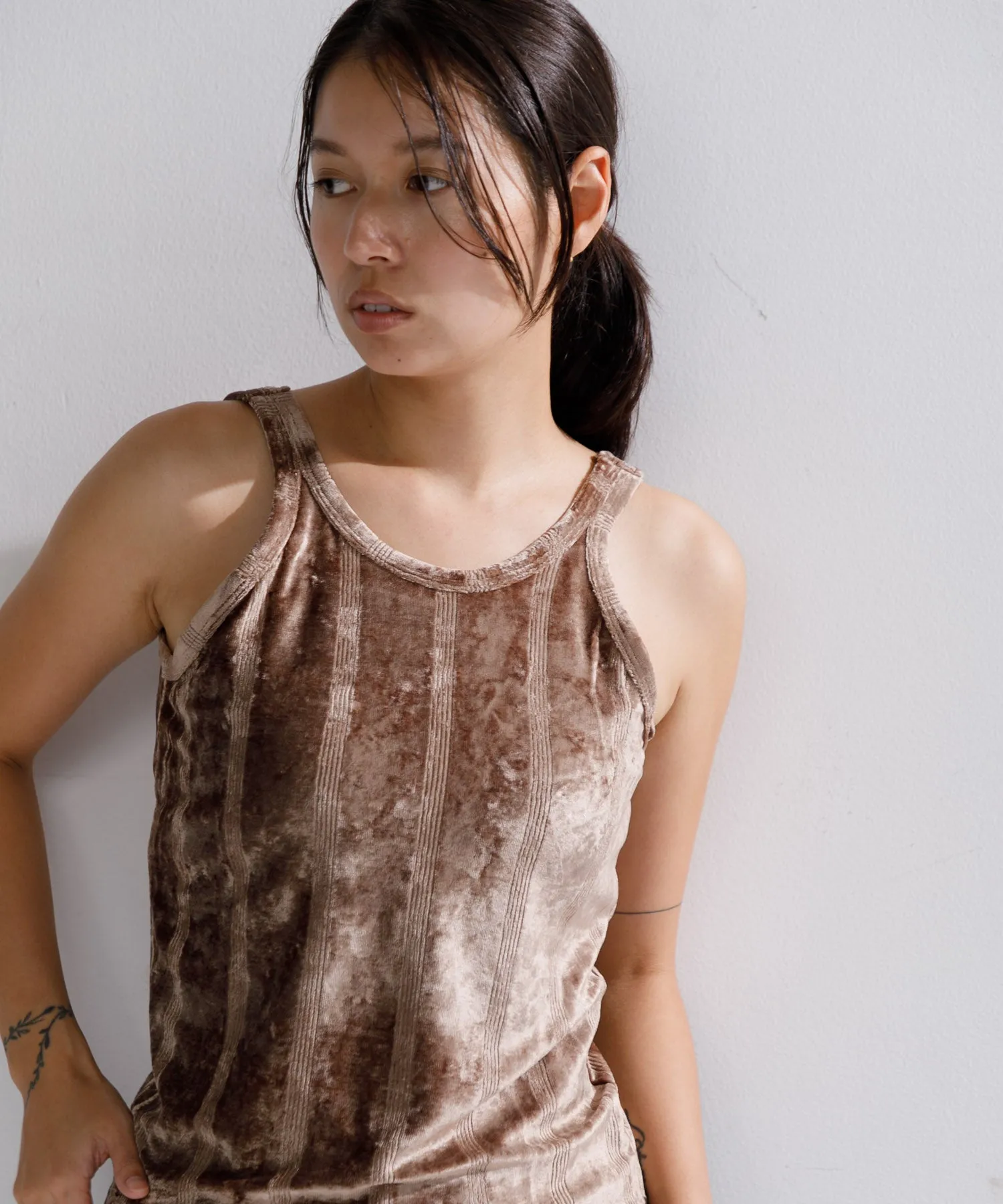 【WOMEN】Robert P’miller Velor Prib Cup Tank