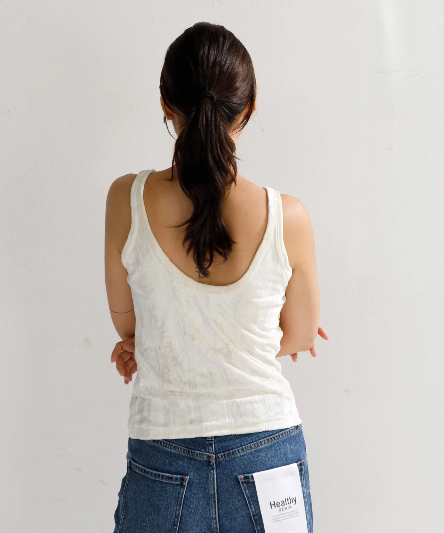 【WOMEN】Robert P’miller Velor Prib Cup Tank