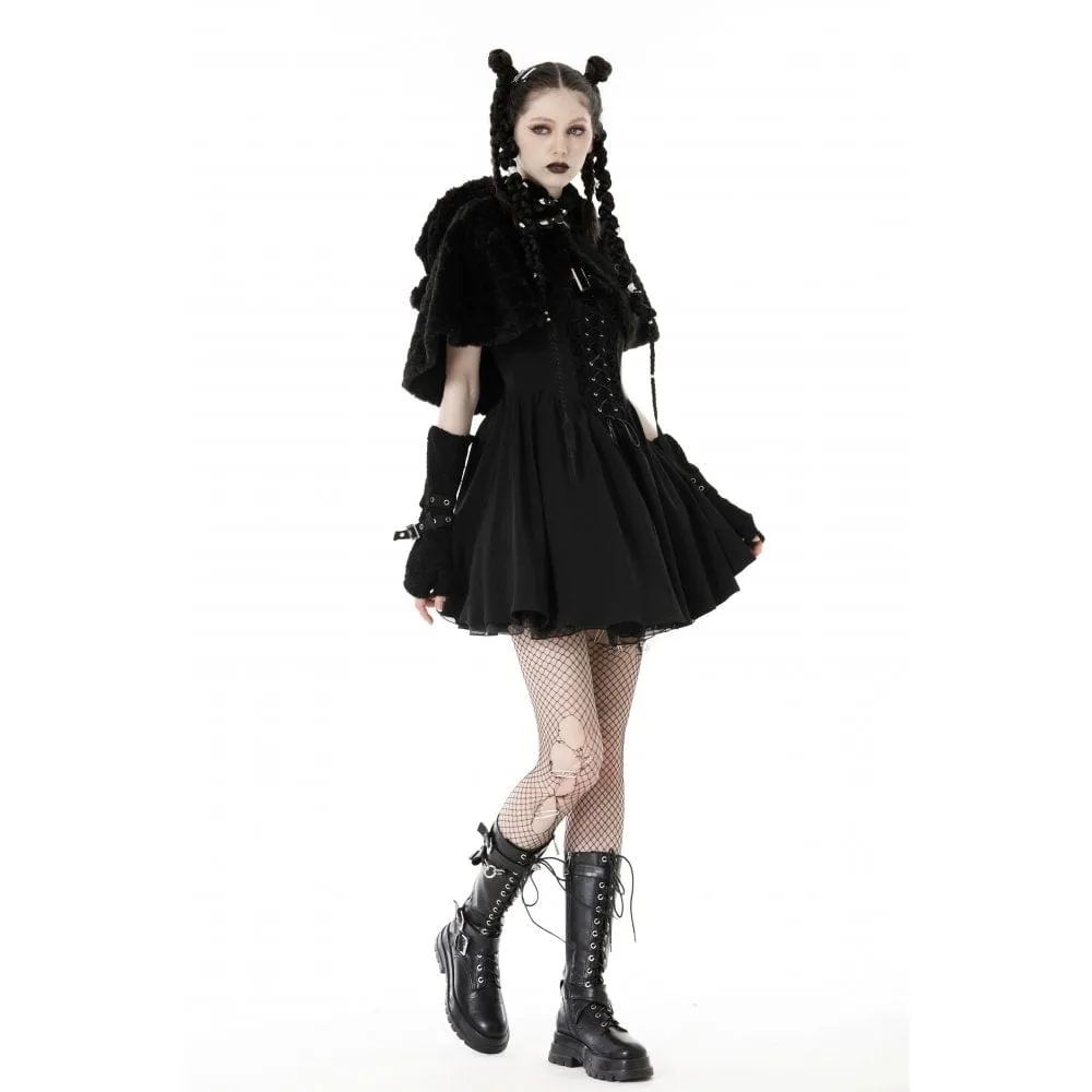 Women's Lolita Bear Fluffy Winter Cape