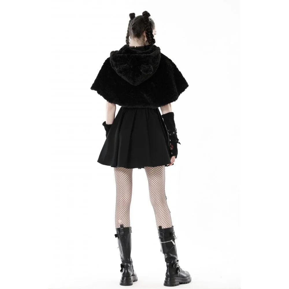 Women's Lolita Bear Fluffy Winter Cape