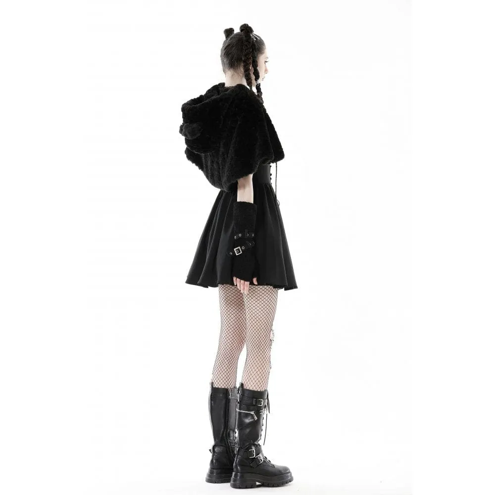 Women's Lolita Bear Fluffy Winter Cape