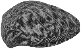 Wool Blend Herringbone Winter Ivy Newsboy Cap