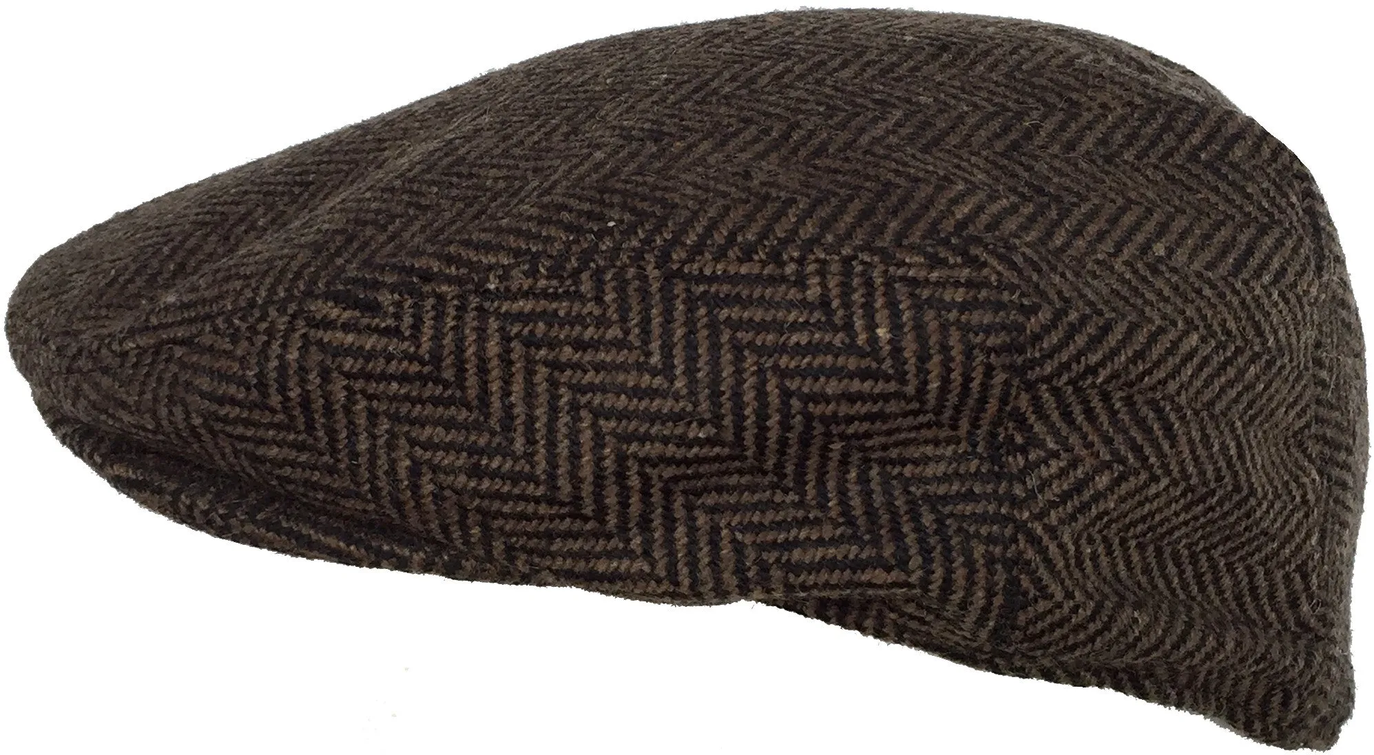 Wool Blend Herringbone Winter Ivy Newsboy Cap