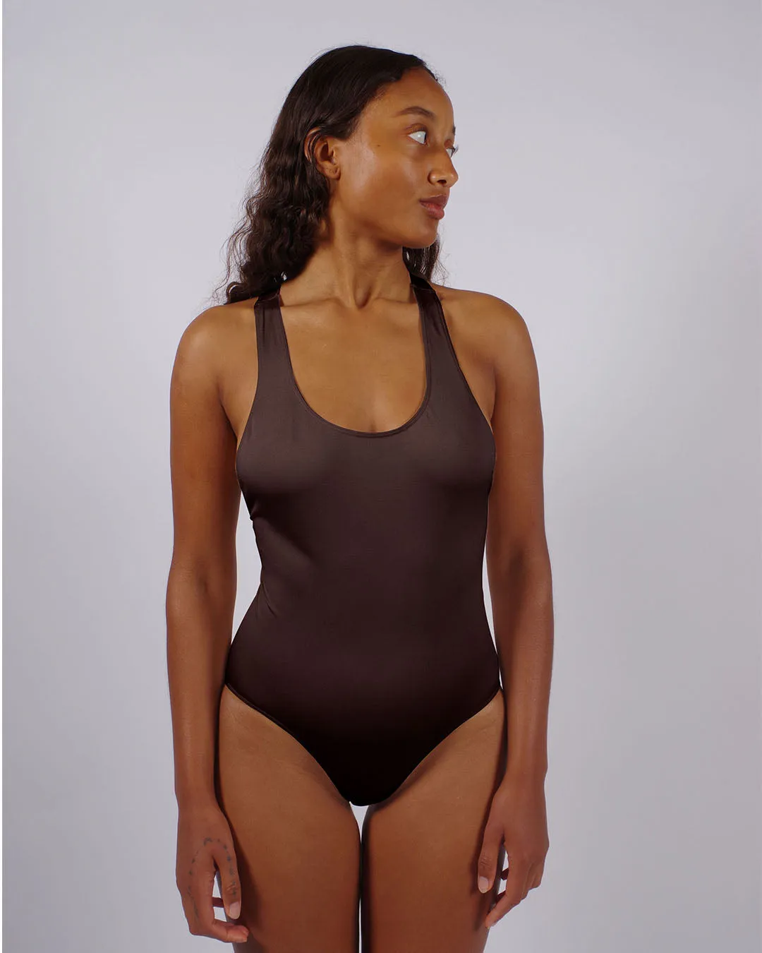 ZEALOUS Body Swimsuit | Chocolate Brown